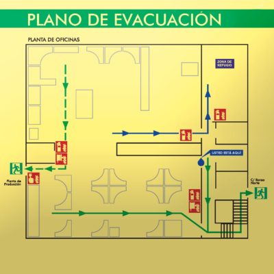 Plano Vias De Evacuacion